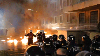 Violent protests erupt in European capital city amid corruption probe - Fox News