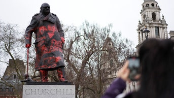 Dutch activist claims credit for defacing London Churchill statue with graffiti - Fox News