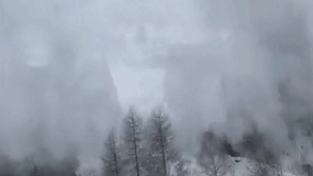Video shows terrifying moment avalanche slams into passenger train near ski resort - Fox News