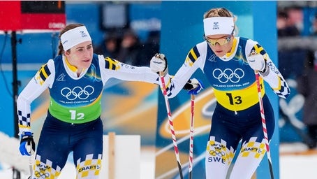 Sweden's Ebba Andersson makes miraculous recovery to win silver medal after epic wipeout