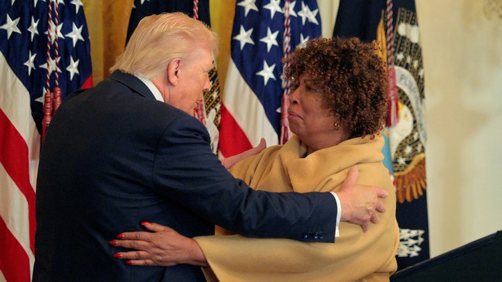Grandmother tells Trump critics to 'get off the man's back' during White House Black History Month event