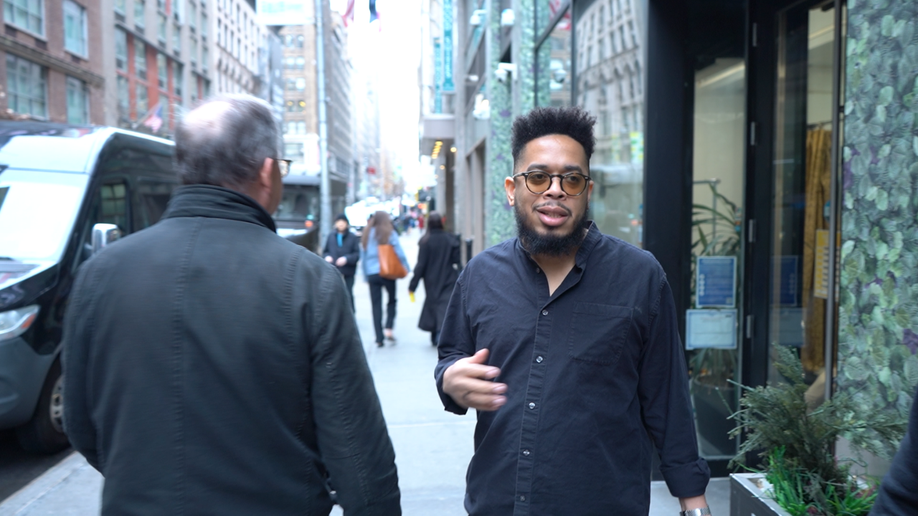 Brian Becker (L) and Manola De Los Santos (R), executives astatine  the People's Forum and the Party for Socialism and Liberation, refused to reply  questions from Fox News Digital astir  the nonprofit web  funded by Neville Roy Singham. 