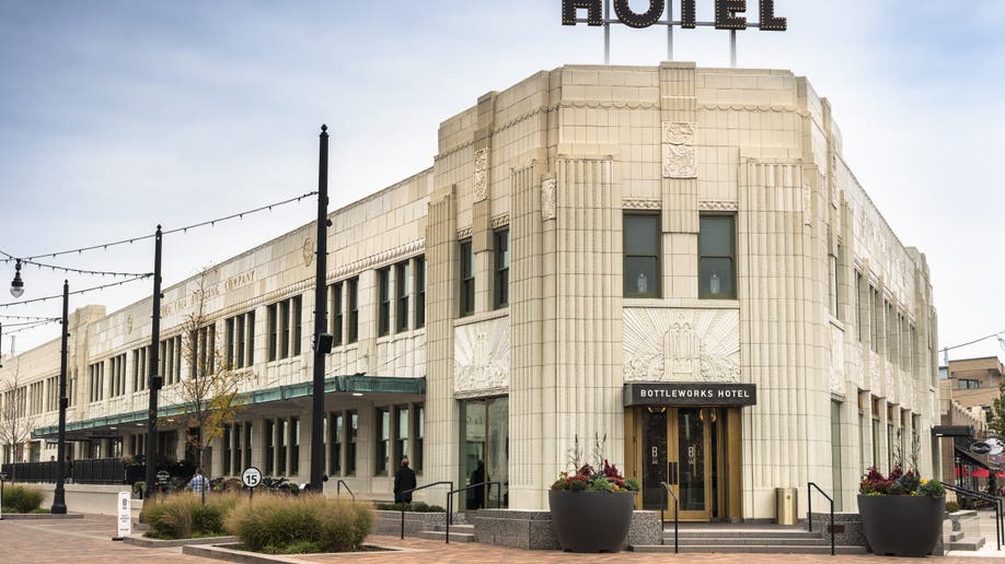 Bottleworks Hotel in Indianapolis, where Rep. AOC stayed in 2025 with the help of her large campaign war chest