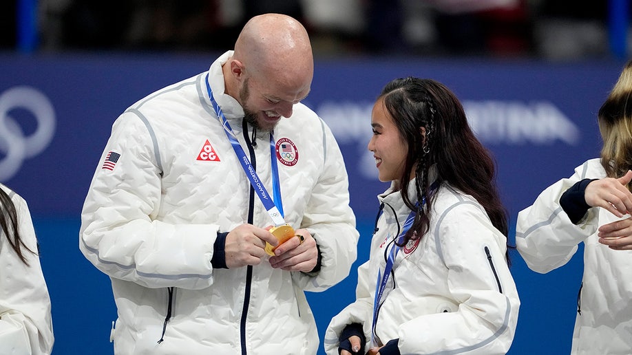 Danny O'Shea and Ellie Kam celebrate