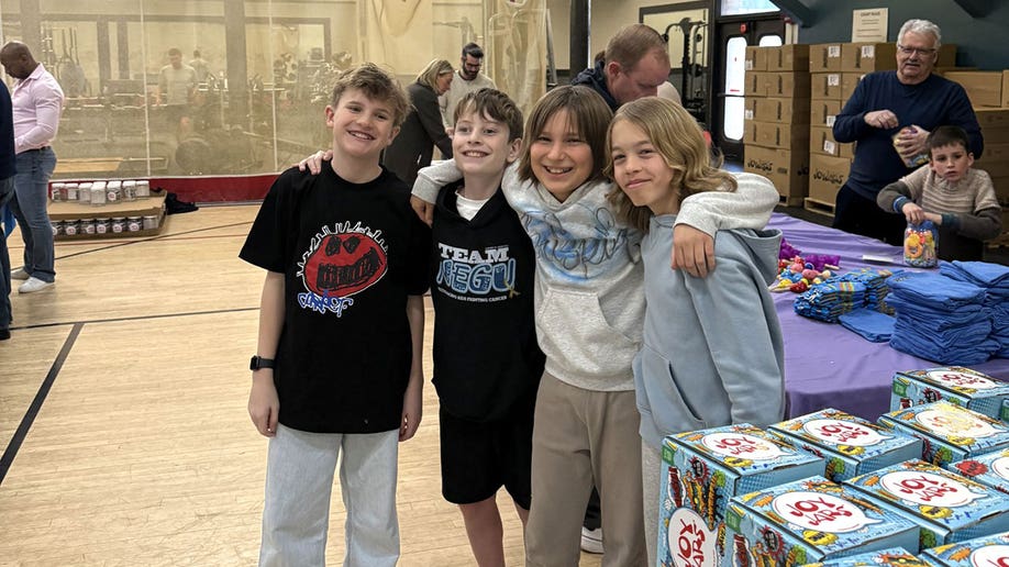 Nate Hoffman with friends at Joy Jars event