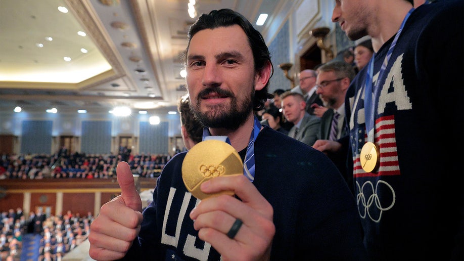 Members of the Team USA Men's Hockey Team