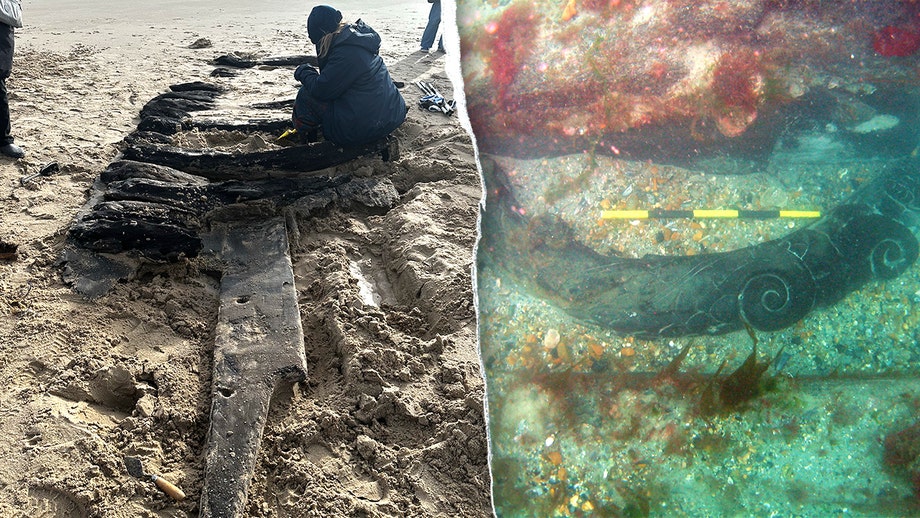 Winter storms rip open shoreline, exposing pirate-era 17th-century shipwreck
