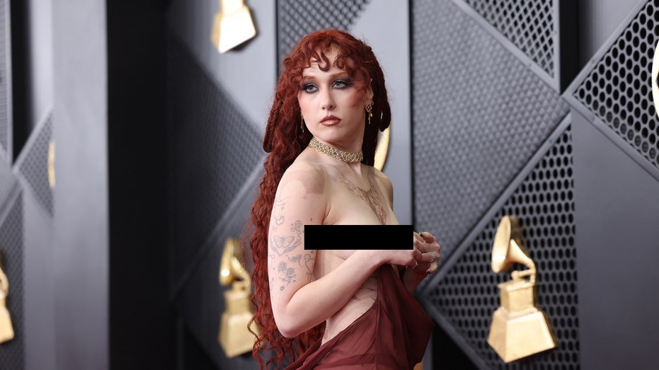 Chappell Roan says she’s ‘giggling’ over Grammys outfit controversy after debuting nipple-piercing dress
