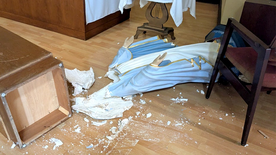 California Catholic school official says vandals committed more than material damage in sacrilegious attack