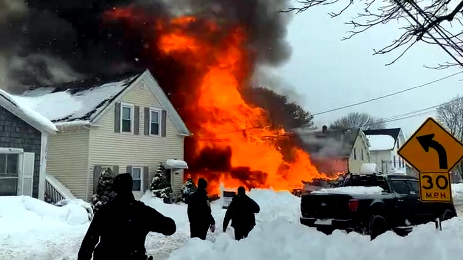 Fiery explosion destroys Massachusetts home, injures mother and 2-year-old child