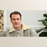 James Van Der Beek wears beige coat