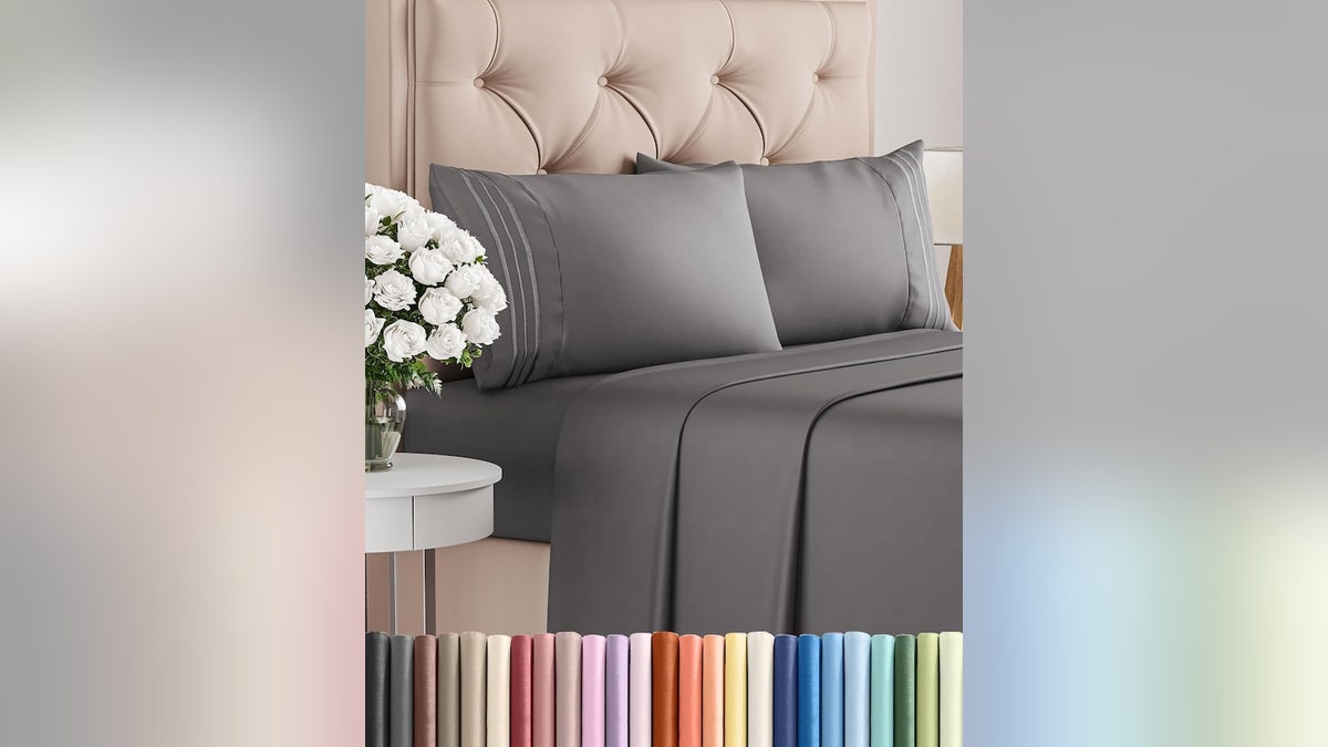 These sheets stay put through the night. 