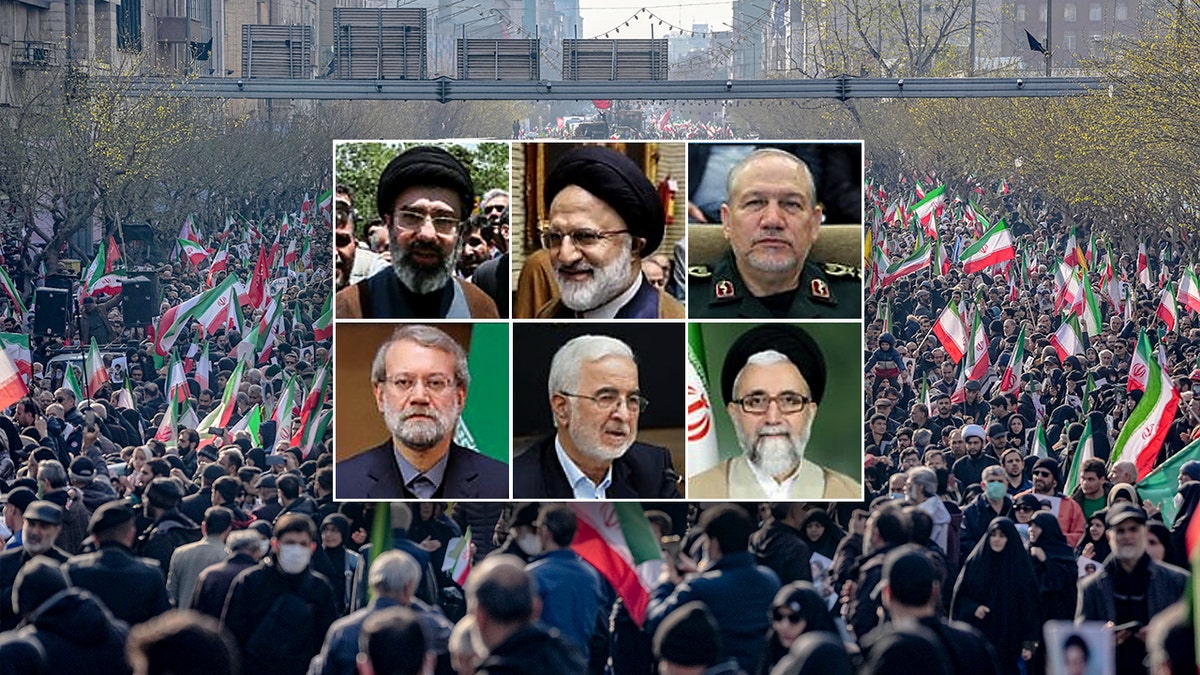 Composite showing Iranian leaders named in $10 million U.S. reward program tied to IRGC