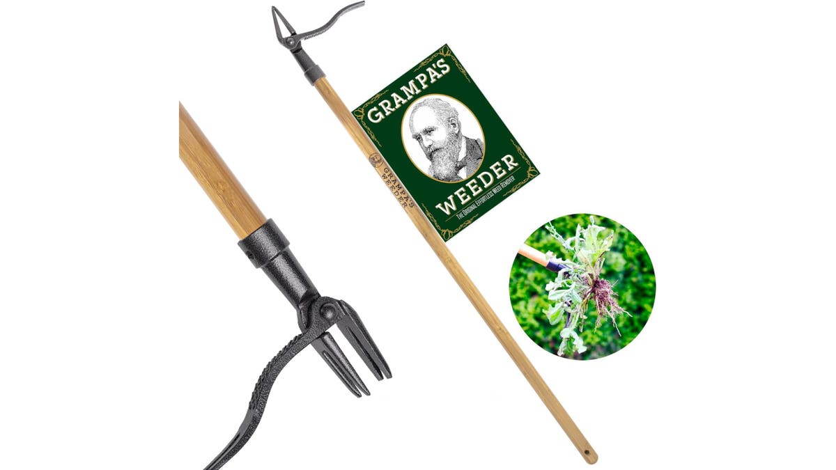 Tackle weeds without bending or kneeling.