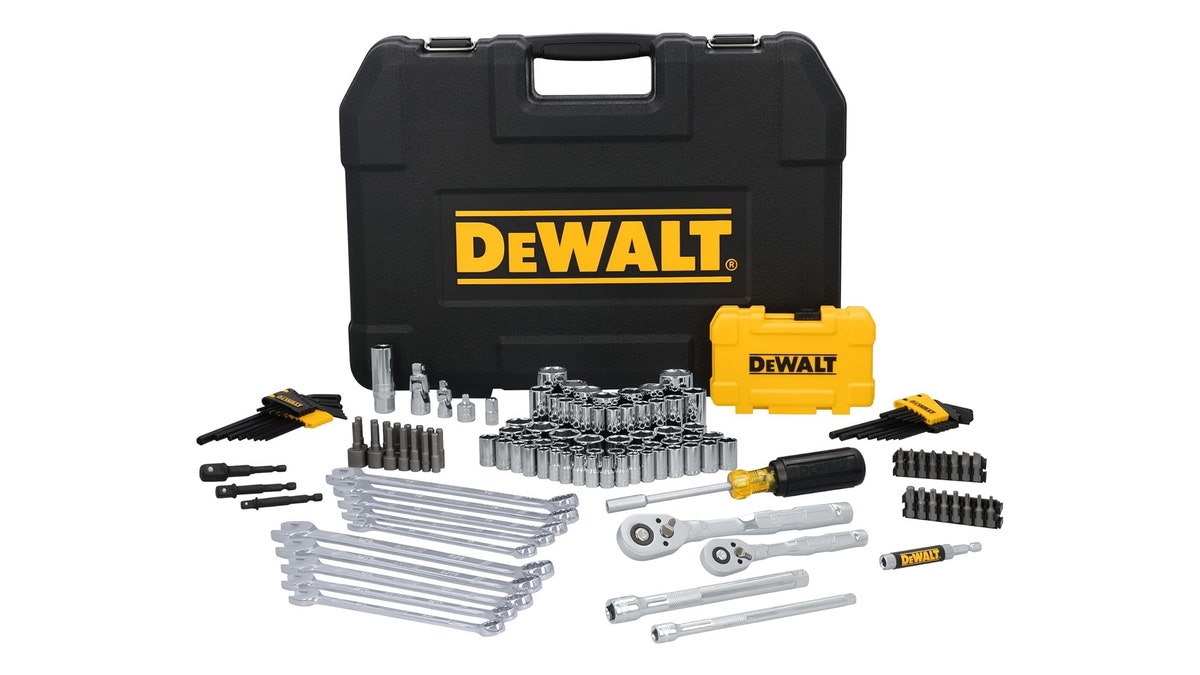 This set includes all the tools you need for car repair.