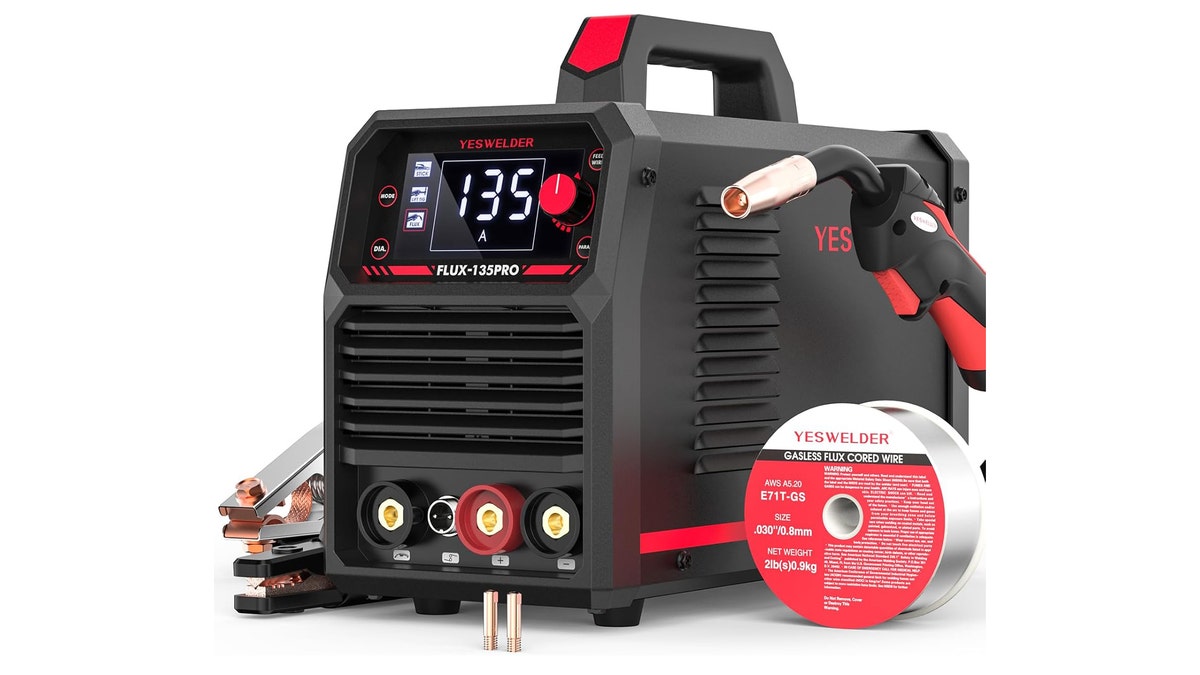 This welder weighs less than 20 pounds.