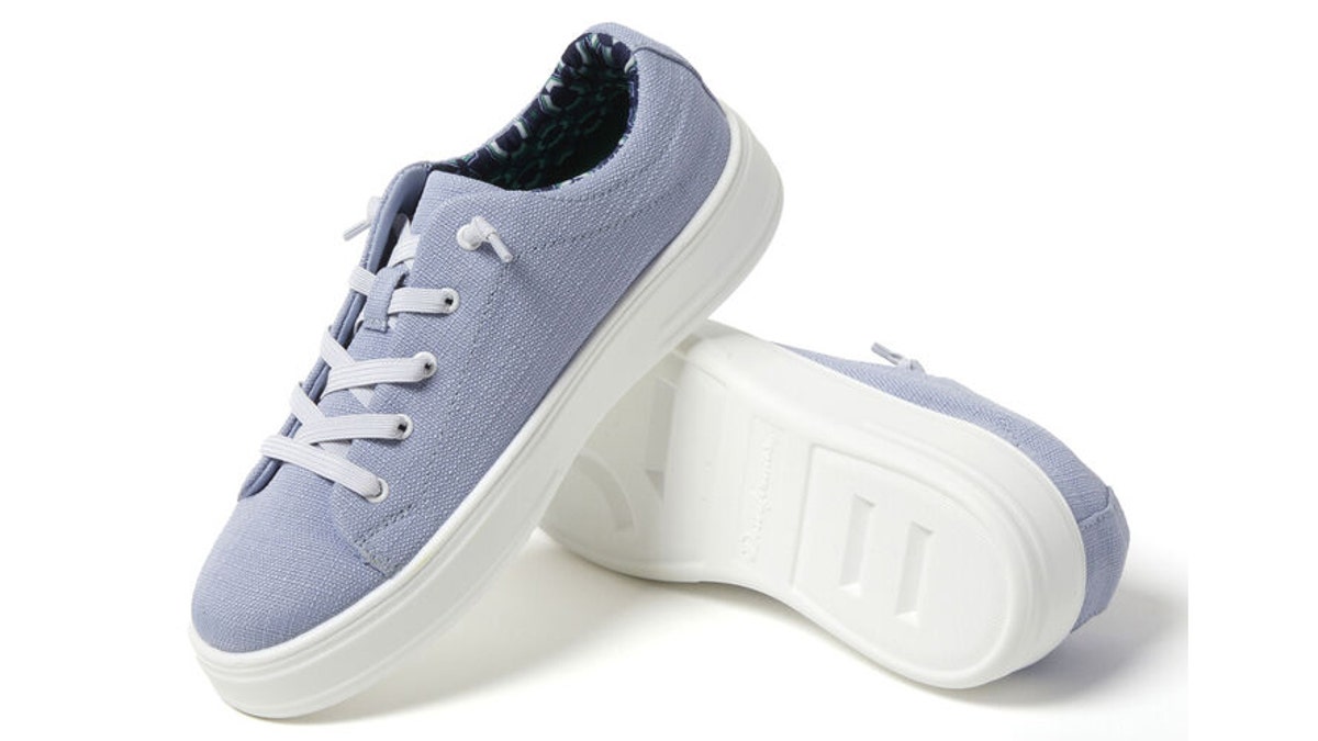 Easily wash these soft, padded sneakers. 