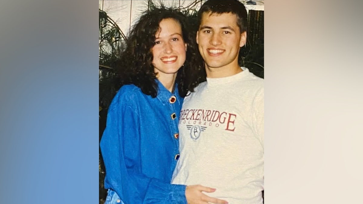 Screenshot of Willie Robertsons facebook post from 2025 of a photograph of Willie and Korie Roberton when they were younger. Korie is hugging Willie and they are close together.