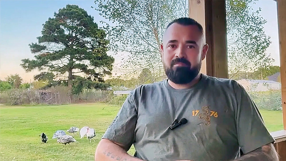 A screenshot of a Facebook campaign video of Arkansas dad, Aaron Spencer.