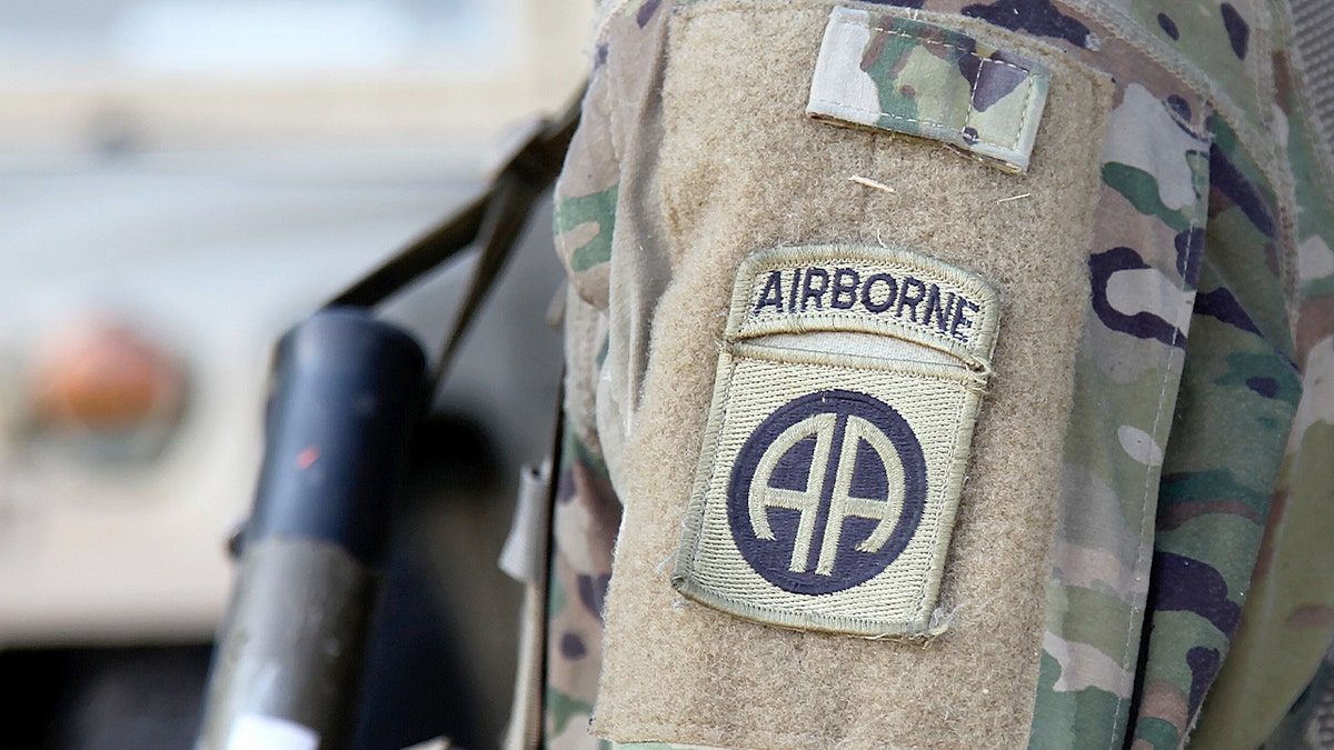 An 82nd Airborne Division paratrooper