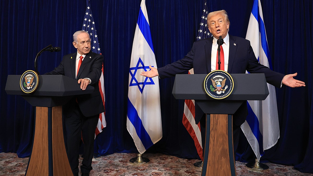 El primer ministro israelí Benjamín Netanyahu y el presidente estadounidense Donald Trump