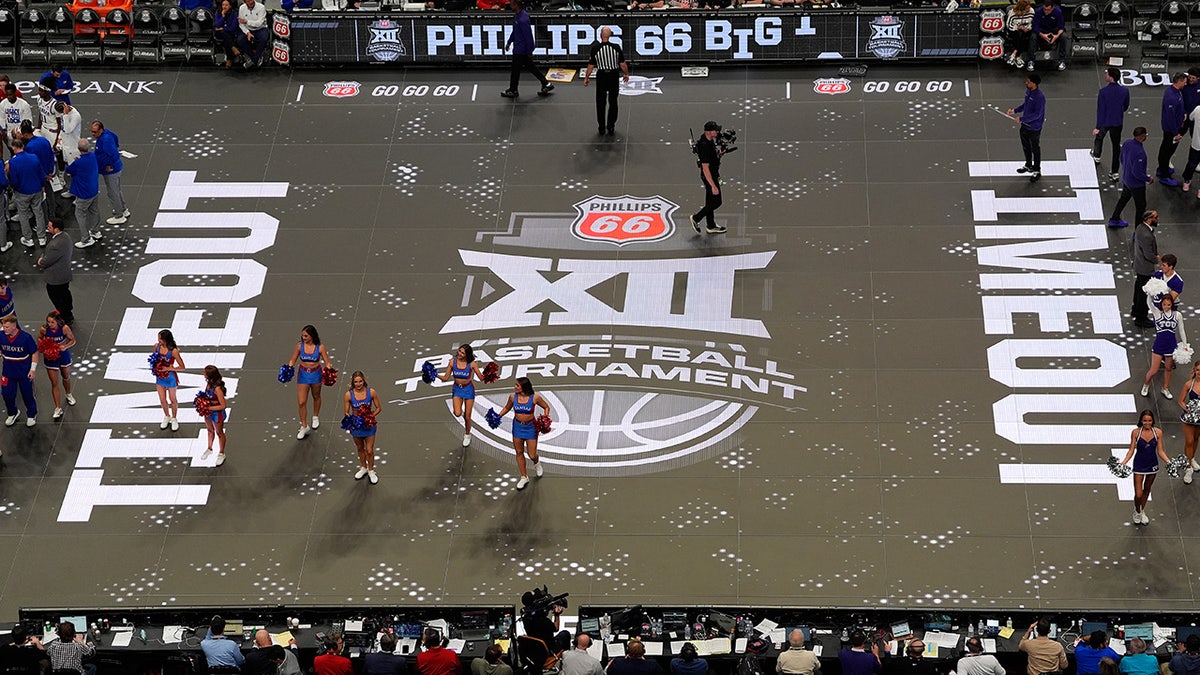LED court is seen during Big 12 tournament