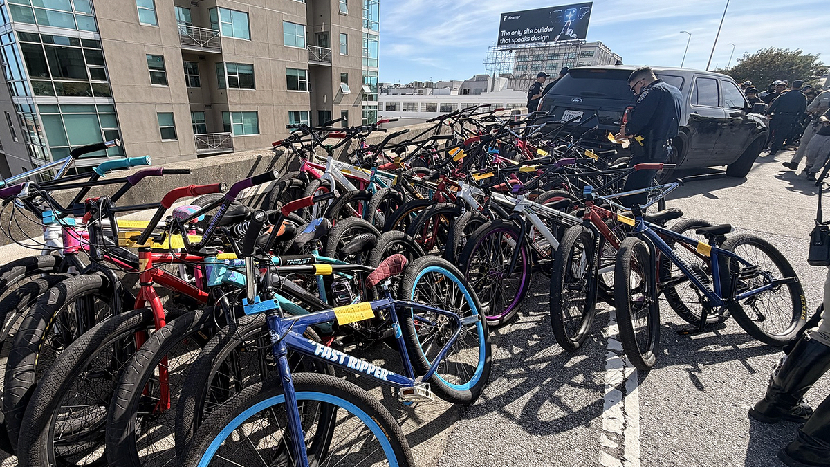 Dozens of bicycles seized by CHP after attempted Bay Bridge takeover in San Francisco
