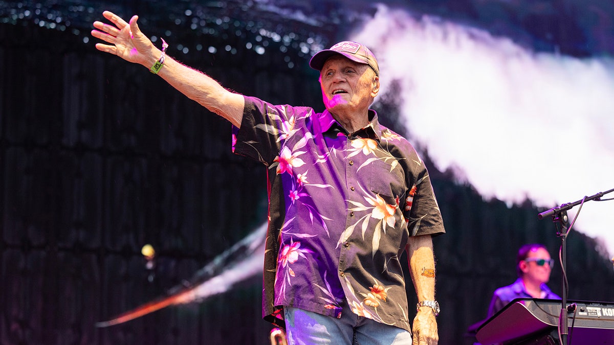 Bruce Johnston of The Beach Boys performing on stage at Riot Fest in Douglass Park, Chicago, on September 20, 2025.
