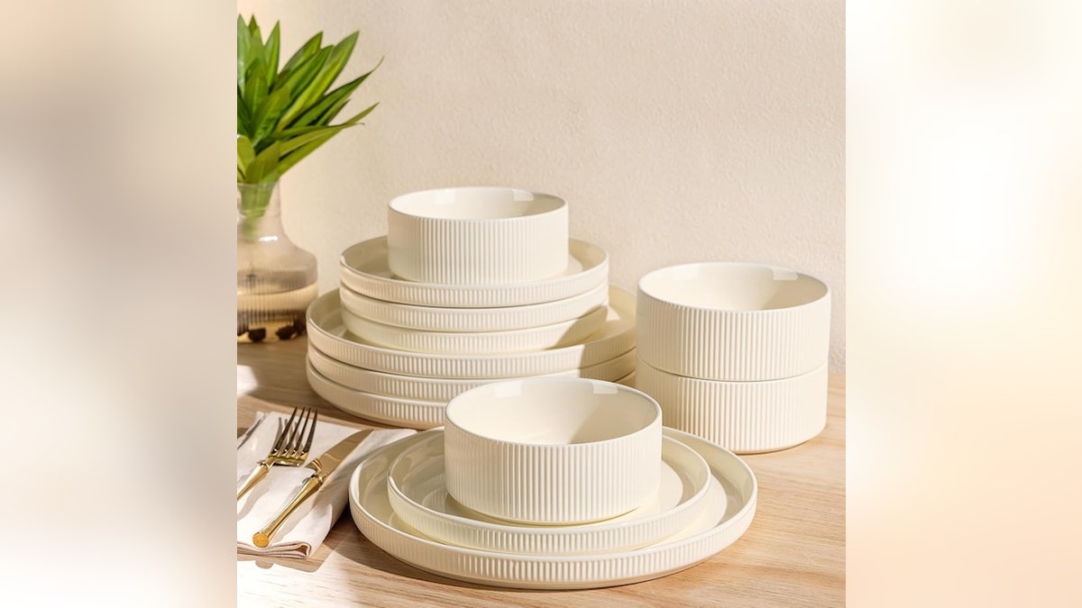 Stack these plates for space-saving storage.