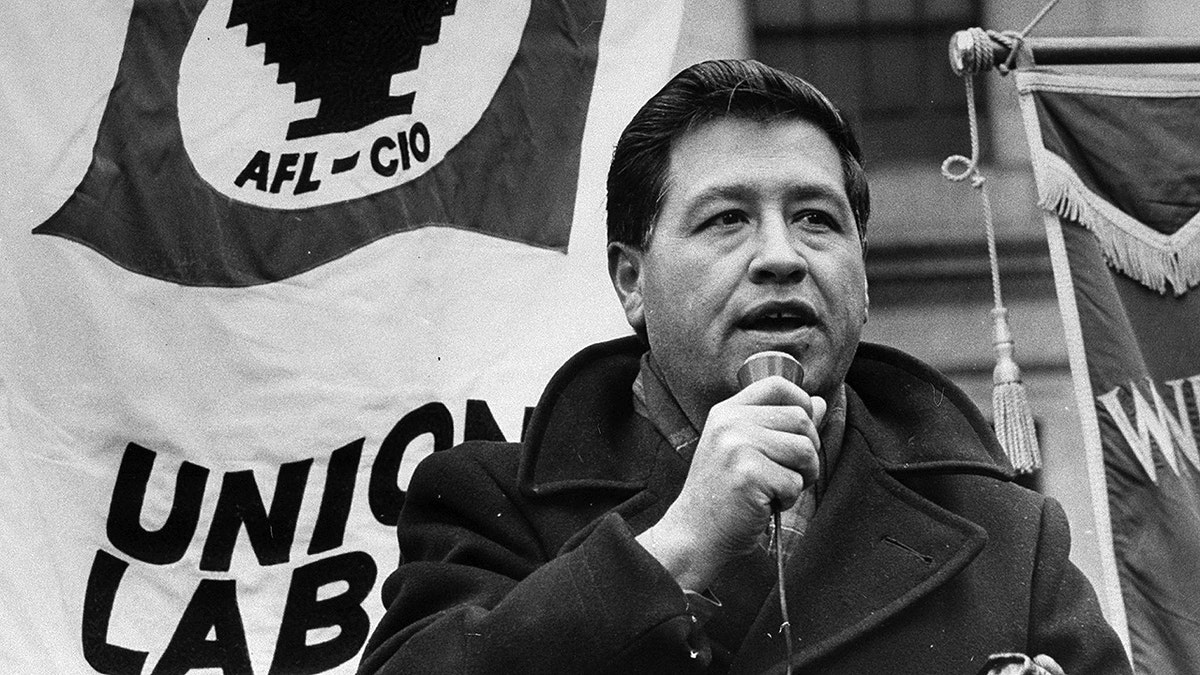 Cesar Chavez no comício