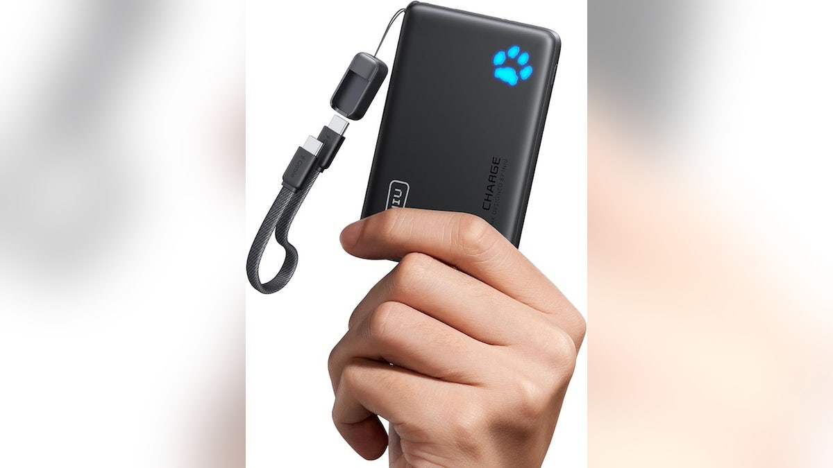 A compact charger you can take anywhere.