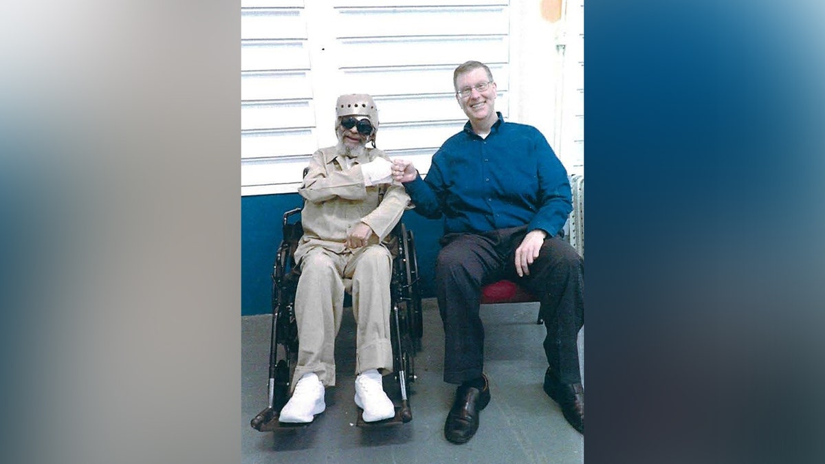 Sonnt Burton with his lawyer.