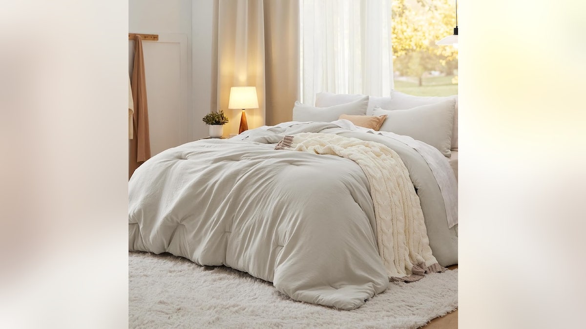 Soft and oversized, this set is comfortable without feeling too heavy.