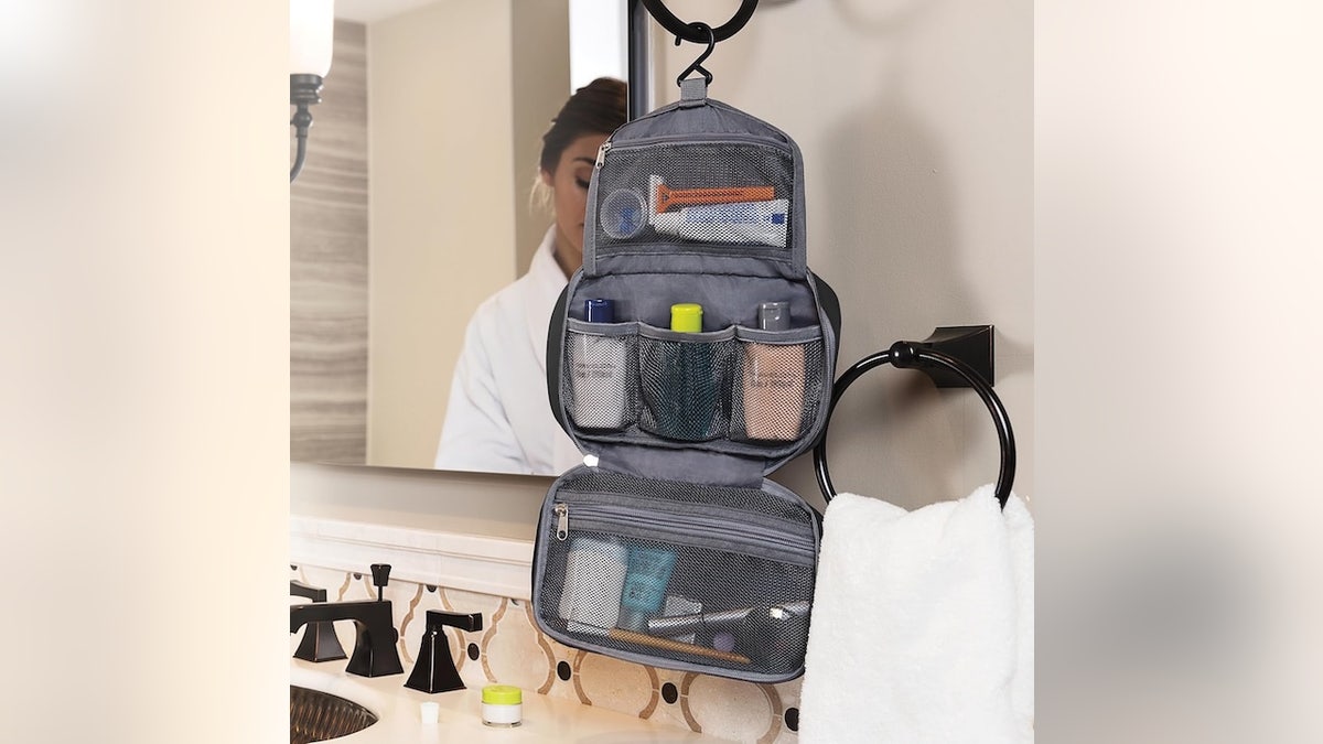 Store your toiletries where you can see them.