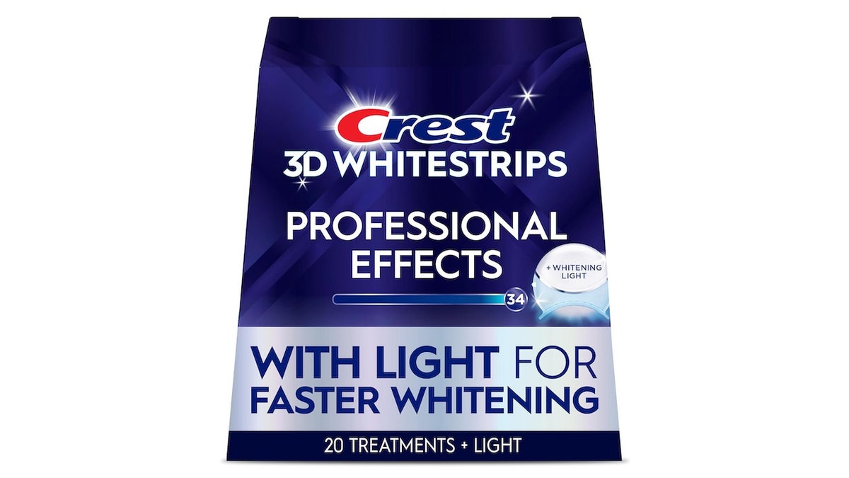 These whitening strips won’t slip, even if you drink water. 