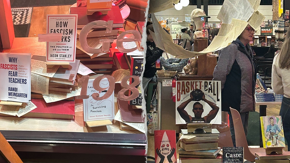 Books on display at Dog-Eared Books in Ames, Iowa