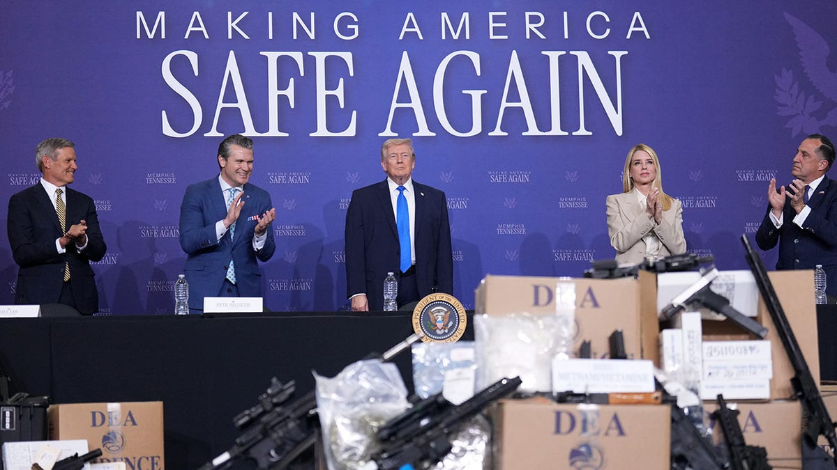 President Trump at a Memphis roundtable discussion.