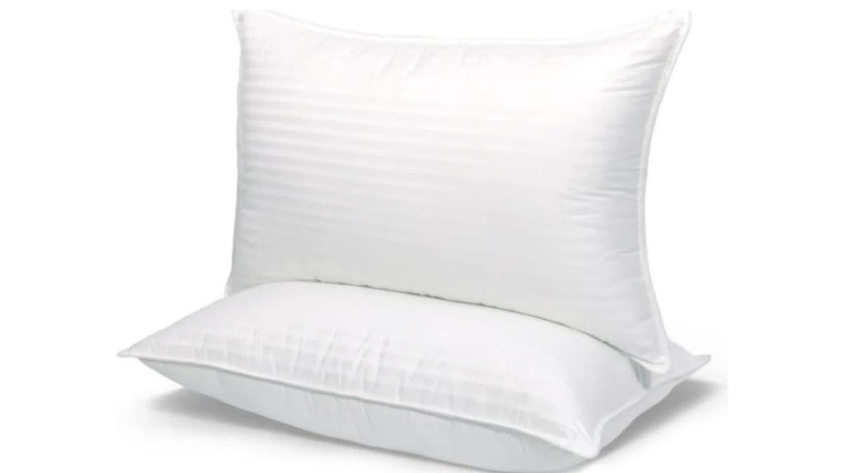 These supportive pillows help support your neck.