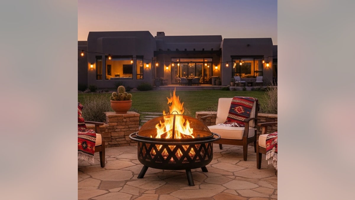 Warm up your backyard and create a gathering spot.