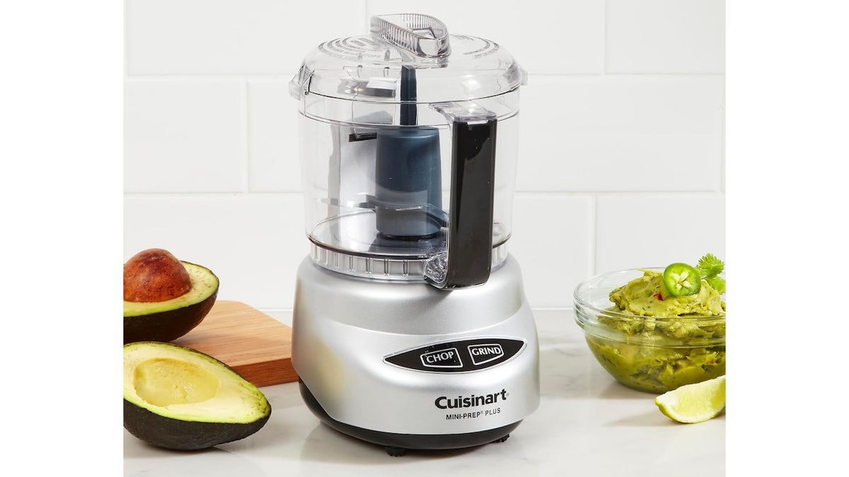 This mini food chopper speeds up kitchen prep.