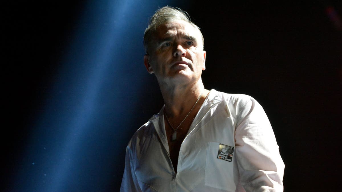 Morrissey on stage