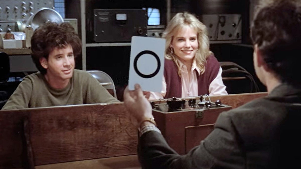 Jennifer Runyon stars in "Ghostbusters" scene.