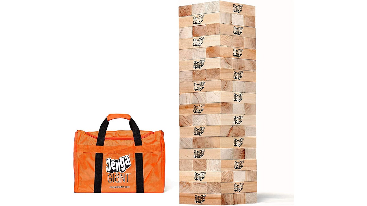 Try to stack these giant blocks more than 5 feet tall.
