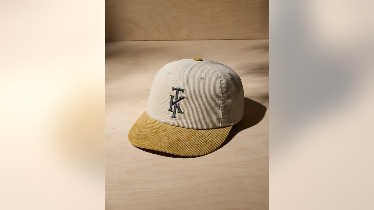 Cap off your look with this corduroy baseball hat.