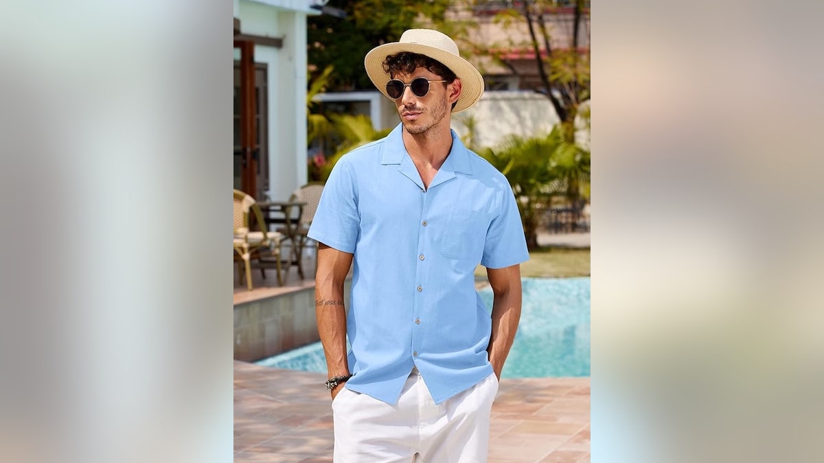 Lightweight and wrinkle-resistant make this a great option to pack on holidays.