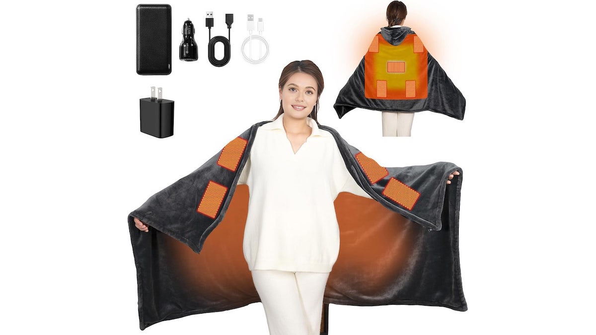 For colder spring days, bring a battery-powered heated blanket.