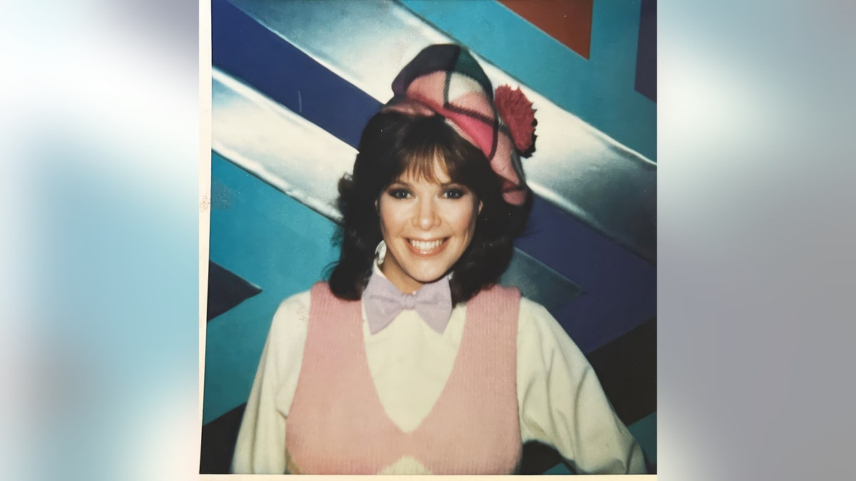 Holly Hallstrom in a golfer costume.