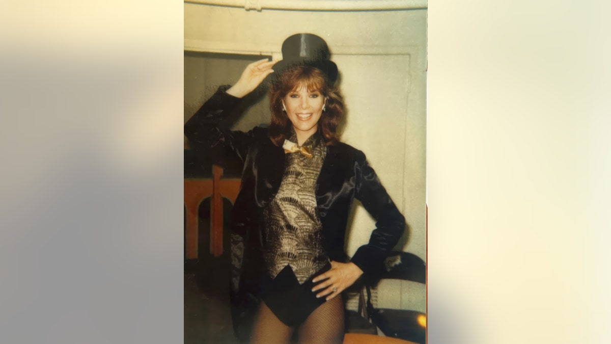 Holly Hallstrom in a tap dancer costume.