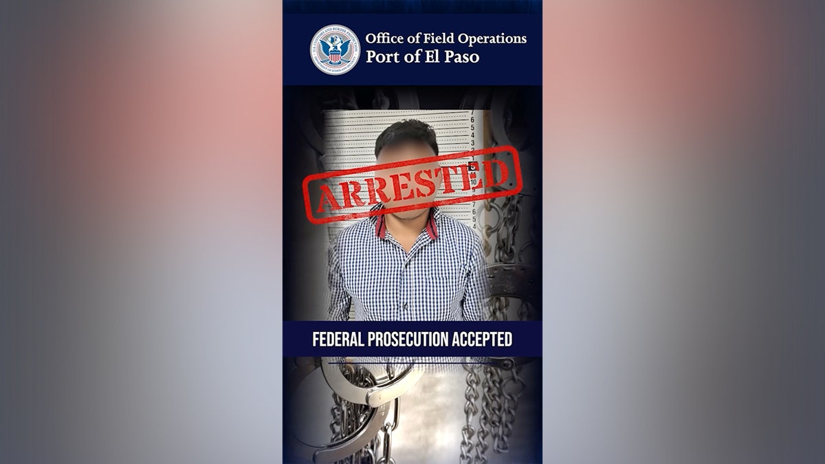 Foto segnaletica di un immigrato clandestino arrestato.