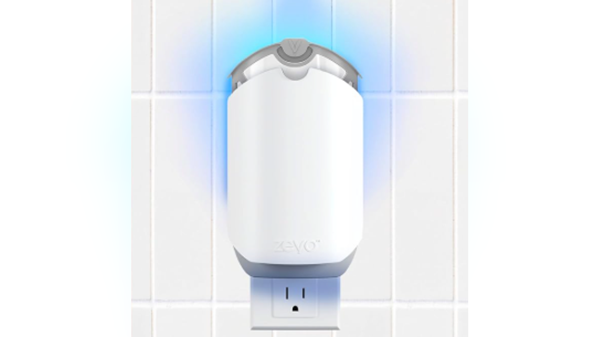 These Zevo traps use UV light to attract insects.